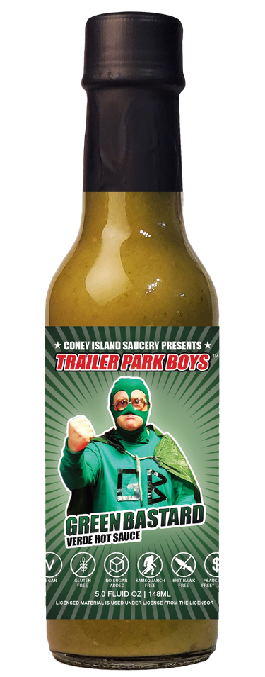 Coney Island Saucery Trailer Park Boys - Green Bastard Hot Sauce 5oz